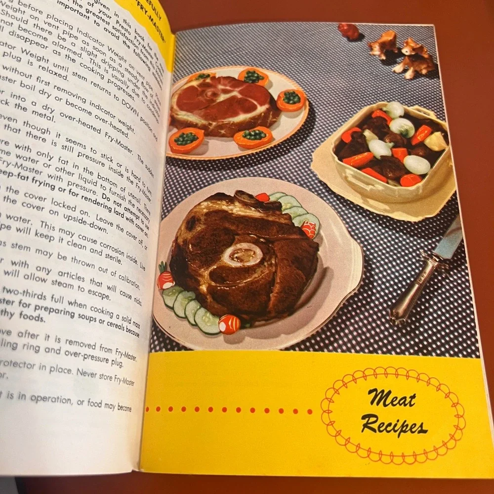 Vintage Presto Cooker Fry-Master Model 400 Recipe Instruction Booklet Manual